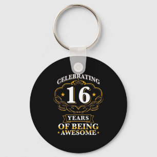 Celebrating 16 Years Of Being Awesome Key Ring