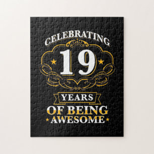 Celebrating 19 Years Of Being Awesome Jigsaw Puzzle