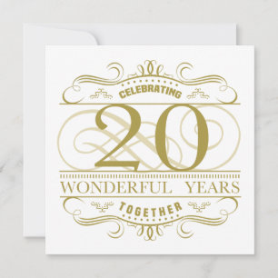 Celebrating 20th Anniversary Card