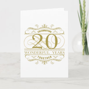 Celebrating 20th Anniversary Card
