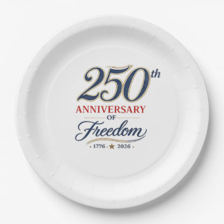 Celebrating 250 Years of Freedom Paper Plates