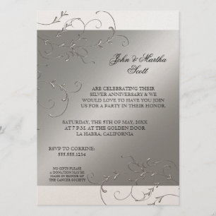 Celebrating 25 years, 25th Anniversary Invitation