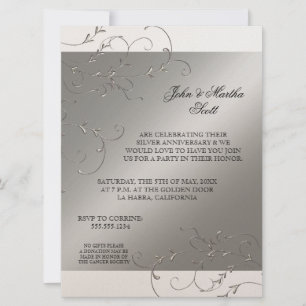 Celebrating 25 years, 25th Anniversary Invitation