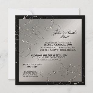 Celebrating 25 years, 25th Anniversary Invitation