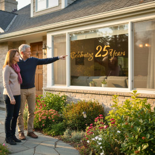 Celebrating 25 Years Window Cling