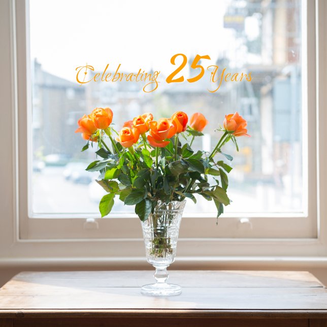 Celebrating 25 Years Window Cling ( Birthday Depot
Celebrating 25 Years Window Cling)