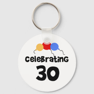 Celebrating 30 key ring