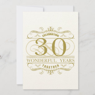 Celebrating 30th Anniversary Card