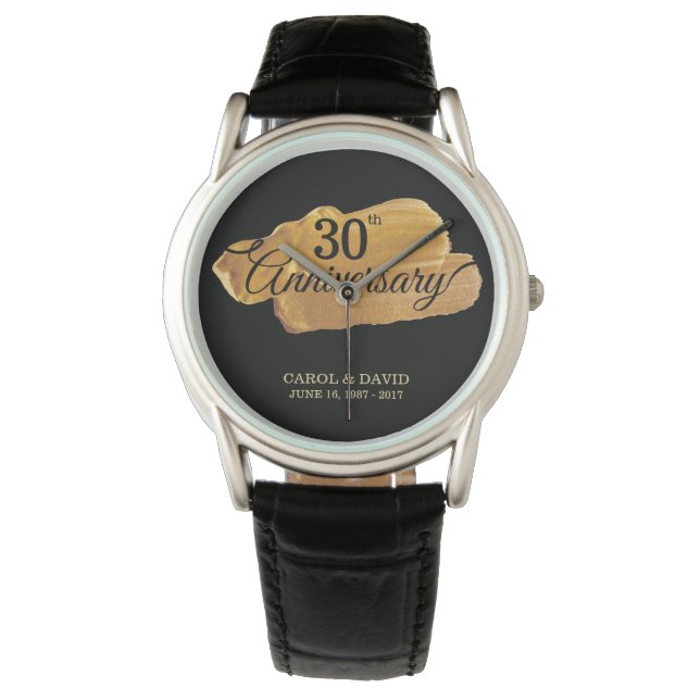 Celebrating 30th Anniversary. Gold Paint. Watch (Front)