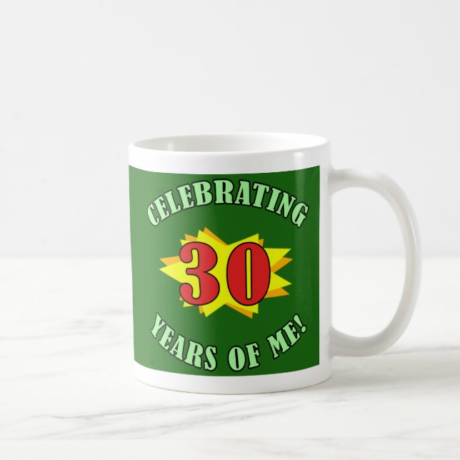 Celebrating 30th Birthday Mug (Right)