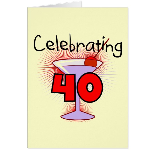 Celebrating 40 Tshirts and Gifts (Front)
