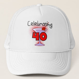 Celebrating 40 Tshirts and Gifts Trucker Hat