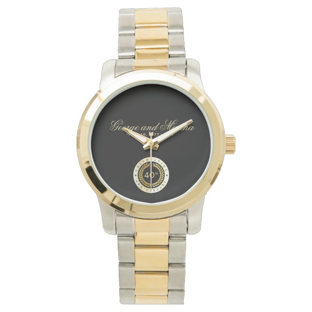 Celebrating 40th Anniversary. Customisable. Watch (Front)
