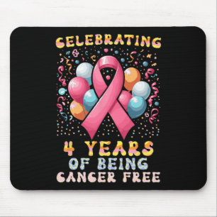 Celebrating 4 Years Of Being Cancer Free Breast Ca Mouse Mat