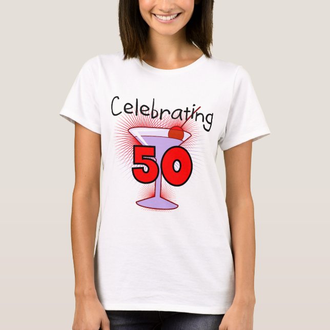 Celebrating 50 Tshirts and Gifts (Front)