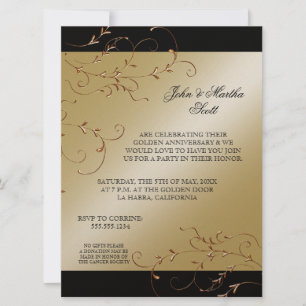 Celebrating 50 years, 50th Anniversary Invitation