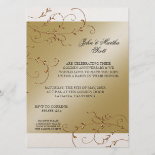 Celebrating 50 years, 50th Anniversary Invitation