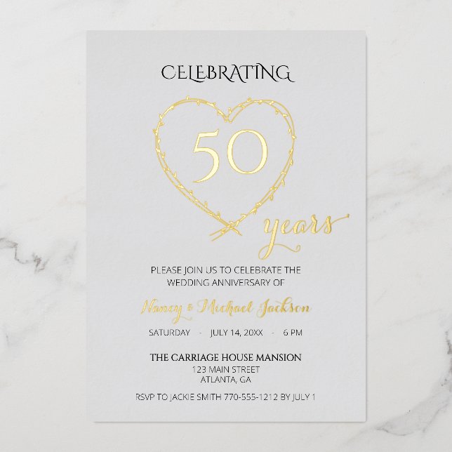 Celebrating 50 Years Anniversary Photo (Front)