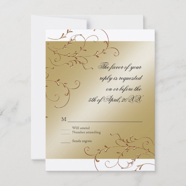 Celebrating 50 years, RSVP Response Card (Front)