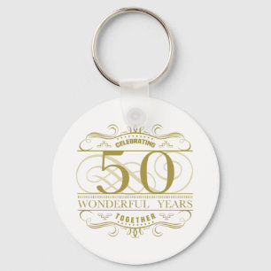 Celebrating 50th Anniversary Key Ring