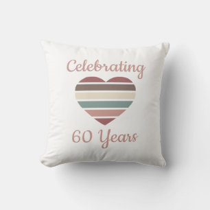 Celebrating 60th Wedding Anniversary Cushion