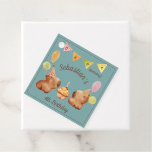 Celebrating a Capy Birthday Favour Tags