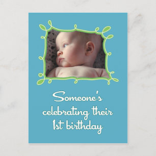 Celebrating a First Birthday Invite