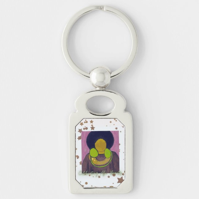 Celebrating Afro Beauty Key Ring (Front)