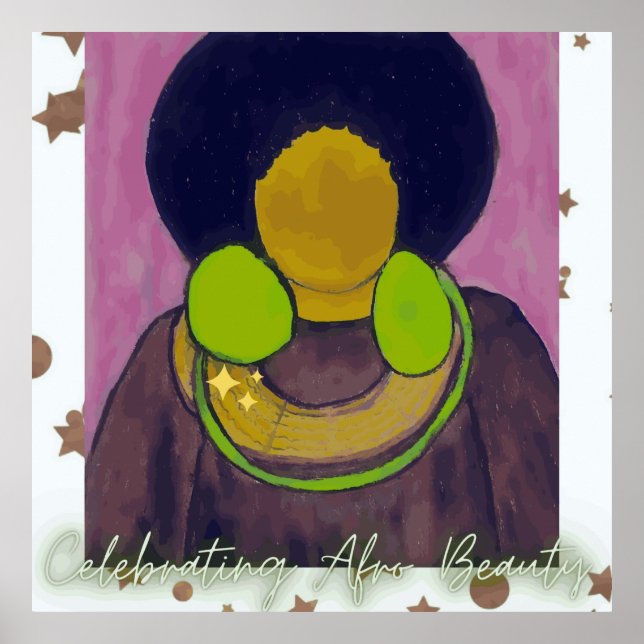 Celebrating Afro Beauty Poster (Front)