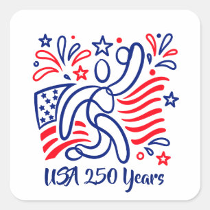 celebrating America’s 250th anniversary Square Sticker