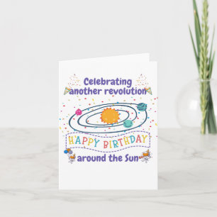 Celebrating another revolution around the sun card