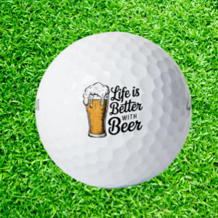 Celebrating Beer Golf Balls