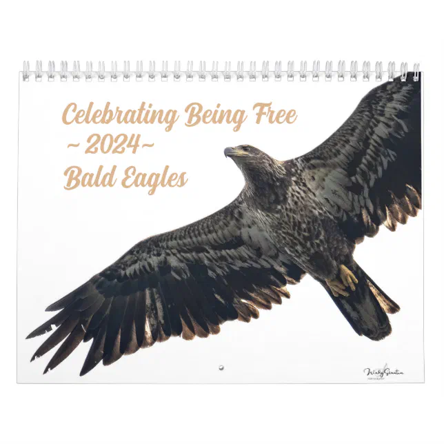 Celebrating Being Free 2024 Bald Eagle Calendar Zazzle