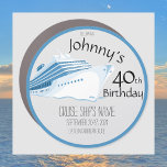 Celebrating Birthday Cruise Door Decor Car Magnet<br><div class="desc">Cruise ship birthday celebration cruise door magnet that can be customised. Decorate your cruise ship door with this fun cruise door marker. Customise with birthday person's name, year, ship name, sailing date, and cruise destination. Please note: Not all ship's doors are magnetic. We cannot guarantee your door will be magnetic....</div>