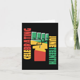 Celebrating Black Freedom 1865 African American 3  Card