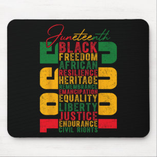 Celebrating Black Freedom 1865 Independence Day  Mouse Mat