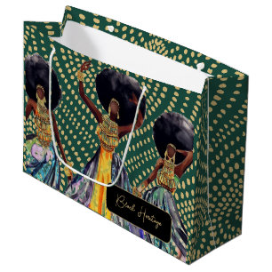 Celebrating Black Heritage personalised Large Gift Bag