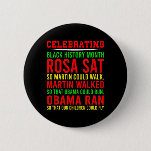 Celebrating Black History Month African America 6 Cm Round Badge