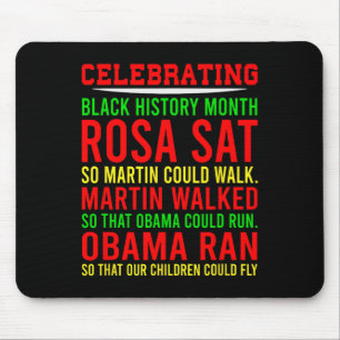 Celebrating Black History Month African America Mouse Mat