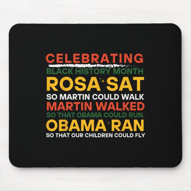 Celebrating Black History Month  Mouse Mat (Front)