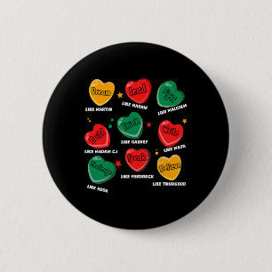 Celebrating Black History With Educated Leader Hea 6 Cm Round Badge