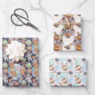 Celebrating Christmas from space Wrapping Paper Sheet