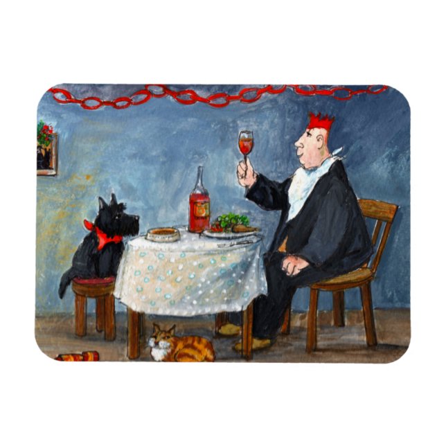 Celebrating Christmas. Magnet (Horizontal)