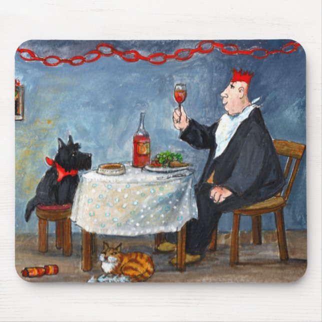 Celebrating Christmas. Mouse Mat (Front)