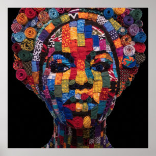 Celebrating Colorful Black Women Poster