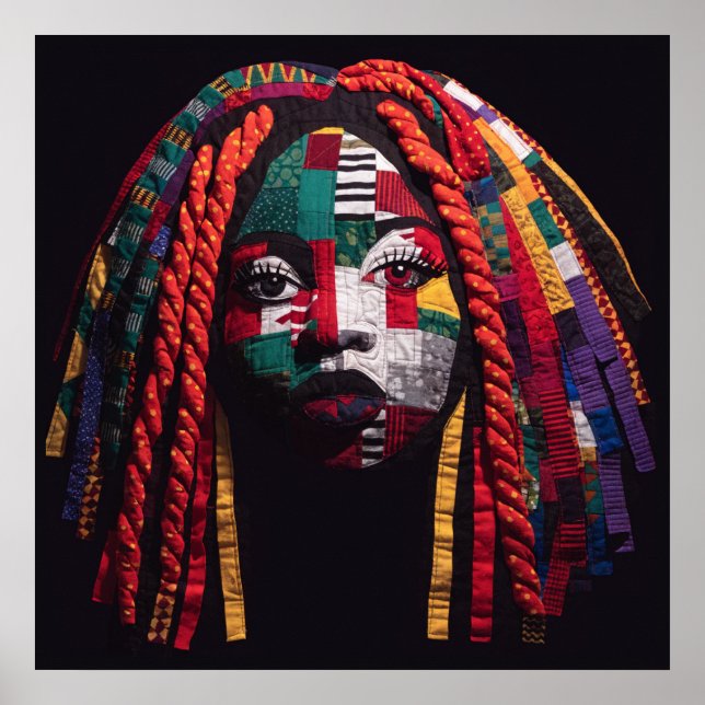 Celebrating Colorful Black Women Poster (Front)