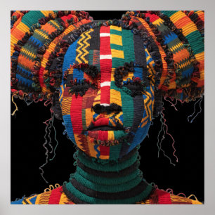 Celebrating Colorful Black Women Poster