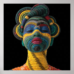 Celebrating Colorful Black Women Poster