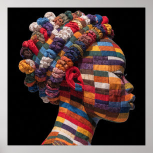 Celebrating Colorful Black Women Poster