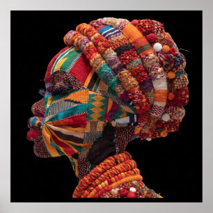 Celebrating Colorful Black Women Poster